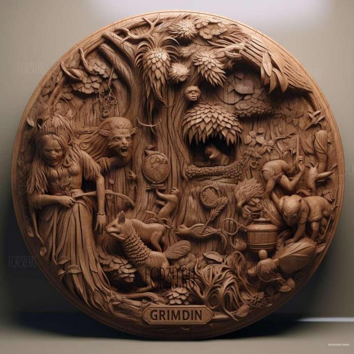 Grimm TV series 3 stl model for CNC